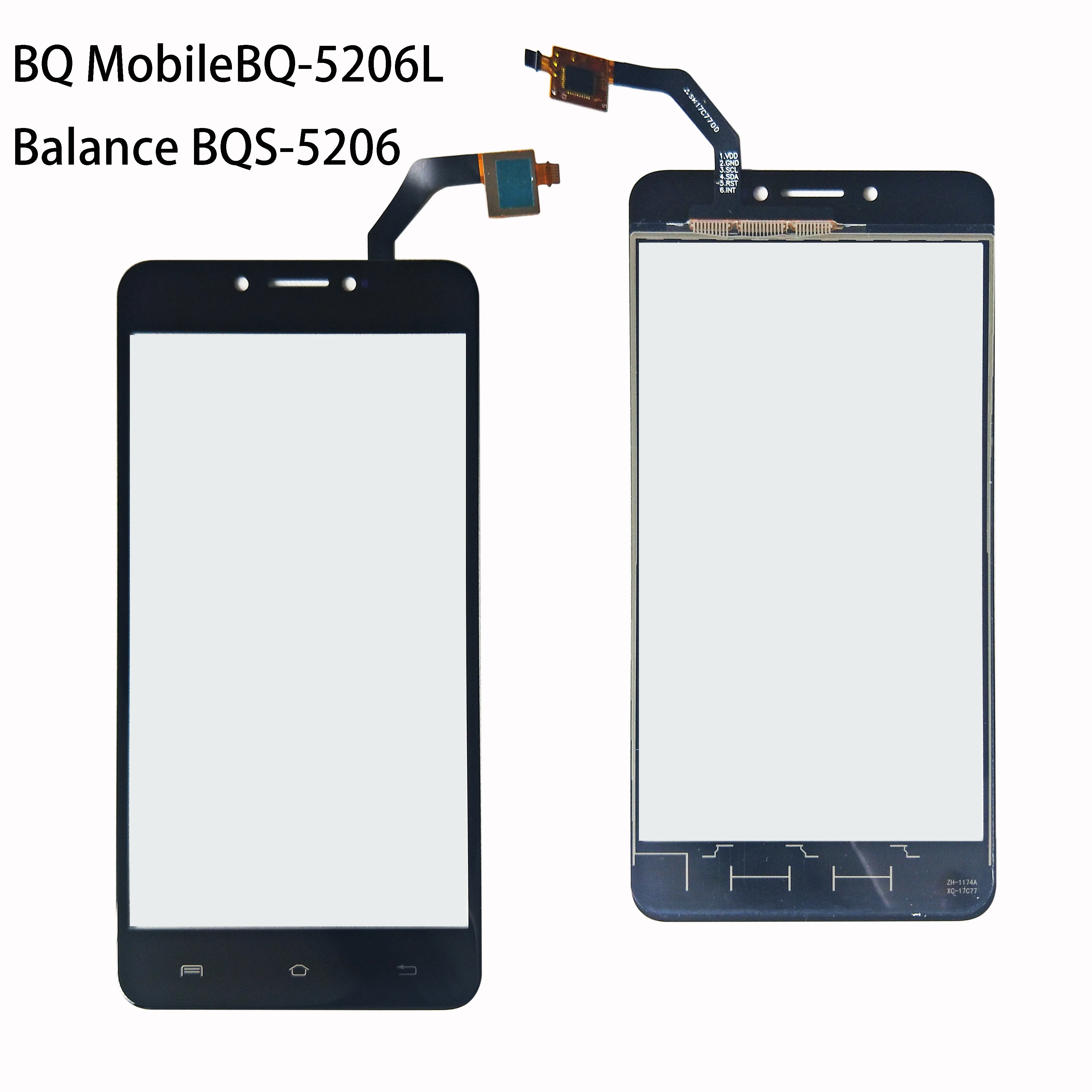 

Original New 5.2inch For BQ Mobile BQ-5206L BQS-5206 BQ 5206L Balance touch Screen Glass sensor panel lens glass Digitizer