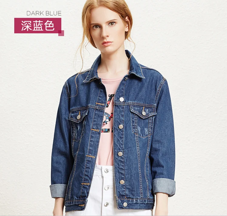SD181Q Denim женская верхняя одежда свободная 2019 новинка корейский стиль короткий