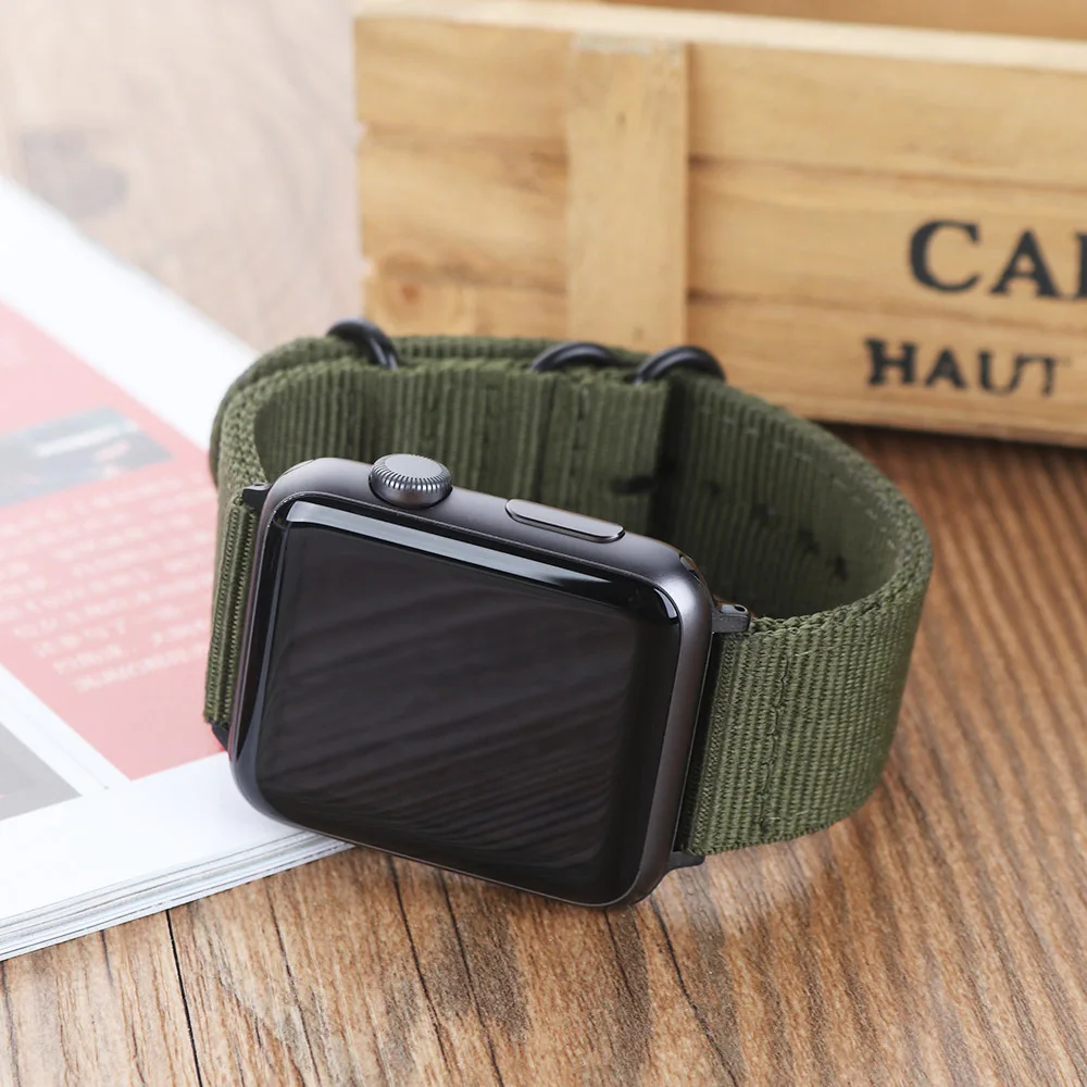 Нейлоновый ремешок для apple watch 4 3 44 мм 40 мм iwatch ремешок 42 мм 38 мм для apple watch 2 1 тканевый браслет для iphone