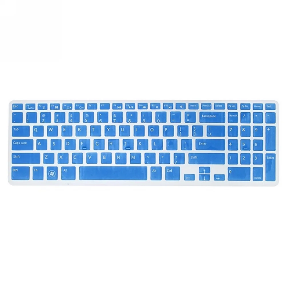

Keyboard Dust Cover Silicone Protector Transparen Skin Film for DELL New 15R N5110 M5110(Black)(Clear)
