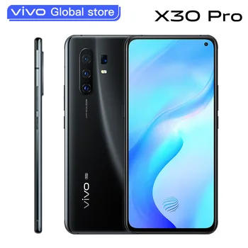 Перейти на Алиэкспресс и купить Оригинальный vivo X30 Pro 5g смартфон 6,44 дюймExynos 980 8G 128G Android 9,0 64.0MP 90 Гц 44W Быстрый Зарядное устройство 60x зум для мобильного телефона