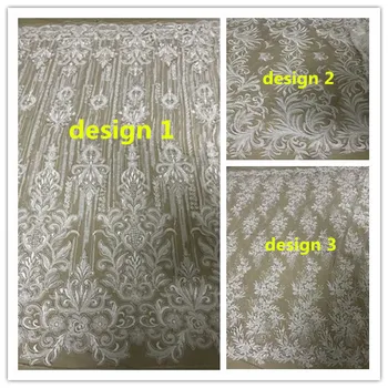 

Jolin-10.5109 embroidered Mesh Tulle fabric Factory price sequins Nigerian lace fabrics