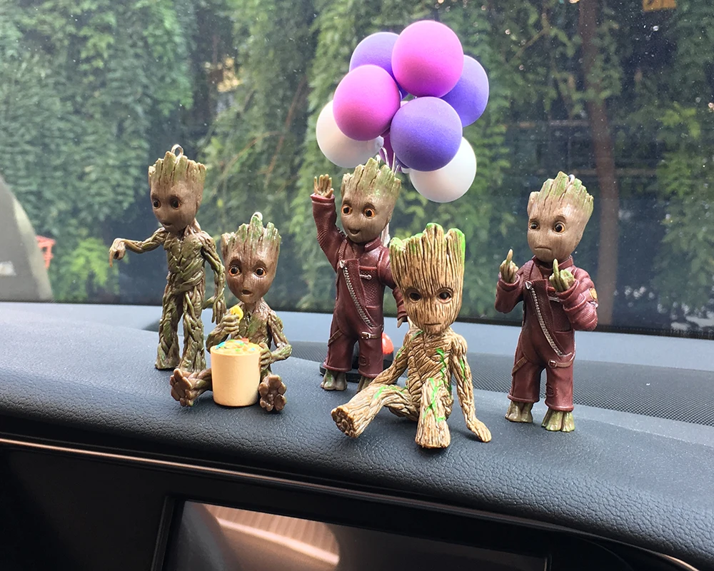 Автомобильный орнамент Gtoot персональный автомобильный орнамент фигурка Сидящая Модель Аниме мини кукла Автомобильный Центр Consle украшения Аксессуары