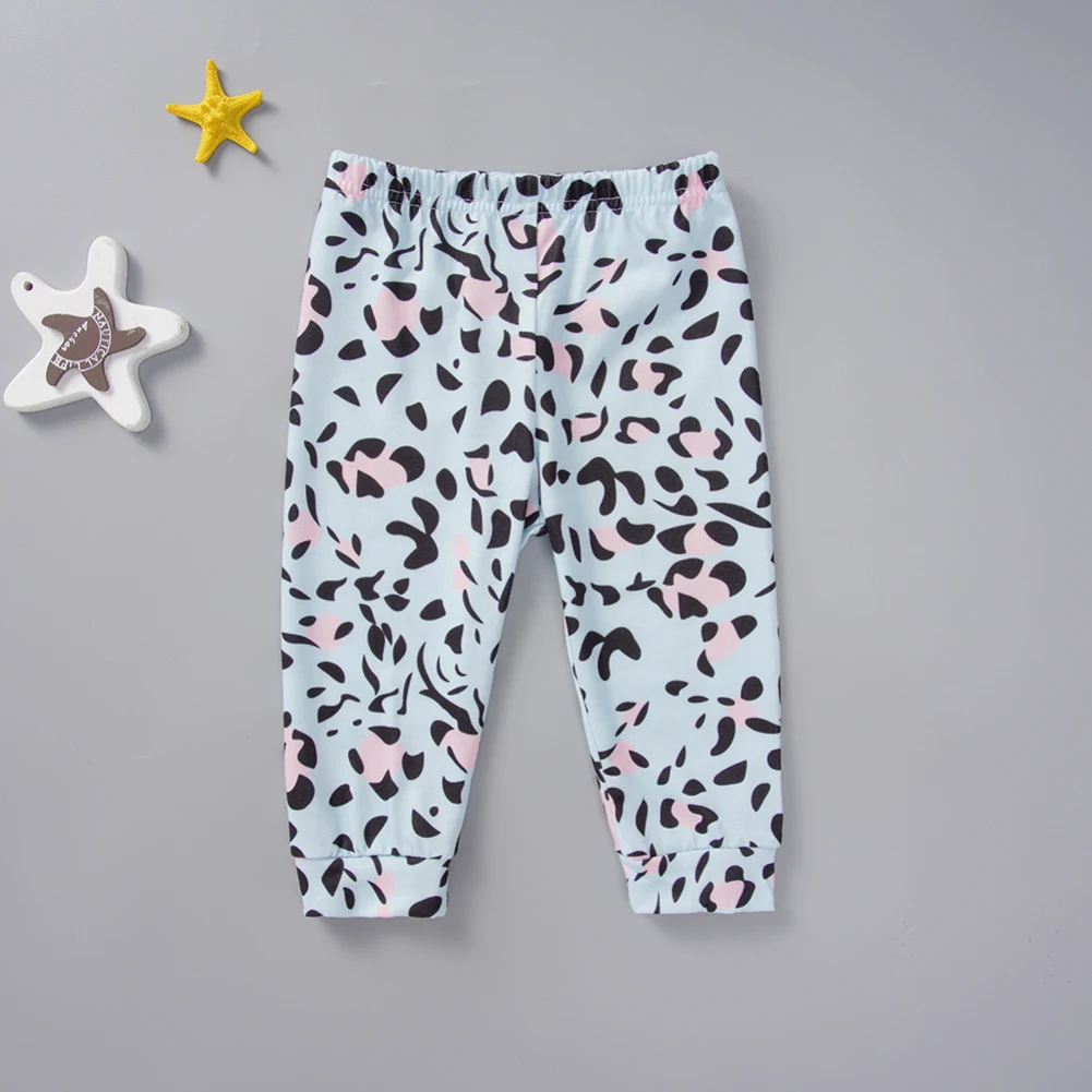 Pudcoco/хлопковая одежда для новорожденных девочек топы с капюшоном и длинными рукавами+ леопардовые штаны осенний комплект одежды для детей от 0 до 24 месяцев