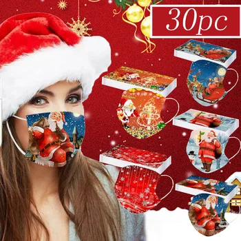 

Personal Health Care Adult's Disposable Mask Foggy Haze High Quality Safety Air Fog Mask Non-woven 3Ply Earhook Face Cover 30PC