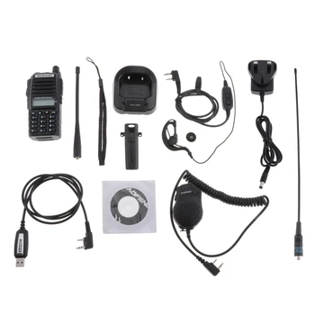 

1Pcs Two-way 10km UHF FM Transceiver Portable Intercom Walkie Talkie UK