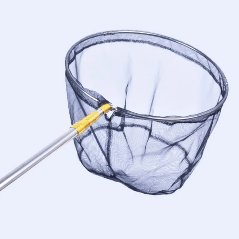 Рама рыболовная Складная сетка из нержавеющей стали круглая маленькая сетка рыболовная ручная сачок рыболовные аксессуары