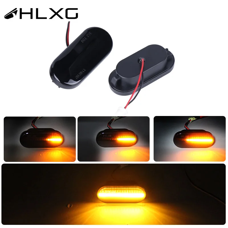 

2X LED Side Marker Lights Car External Warning Turn Signal Lights for vw vento golf4 ford fiesta focus mk2 galaxy c max ibiza 6l