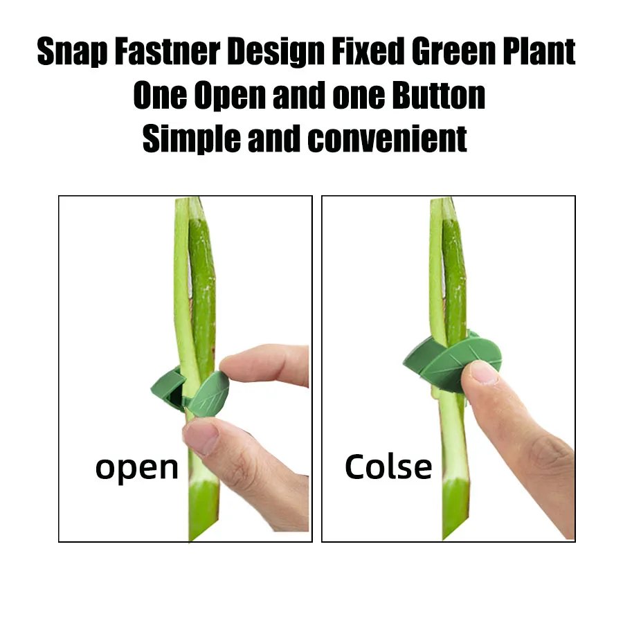 Plant Clips 10-50PC Invisible Plant Climbing Wall Fixture Rattan Vine Bracket Fixed Buckle Leaf Clips Traction Plants Holder Garden Fastener plant clips
