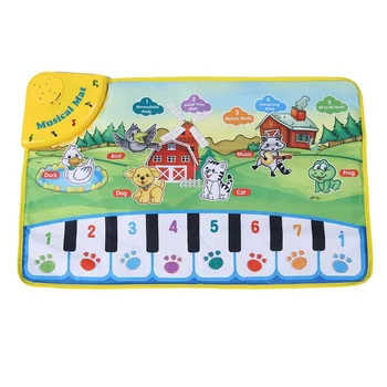 

37X60Cm Baby Musical Carpet Children Play Mat Baby Piano Music Gift Baby Educational Mat Electronic Toys For Kids