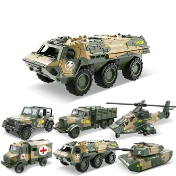

Tactical Military Car Model Simulated Alloy Military Green Tank Armored Car Off-road Vehicle Models Children Toys