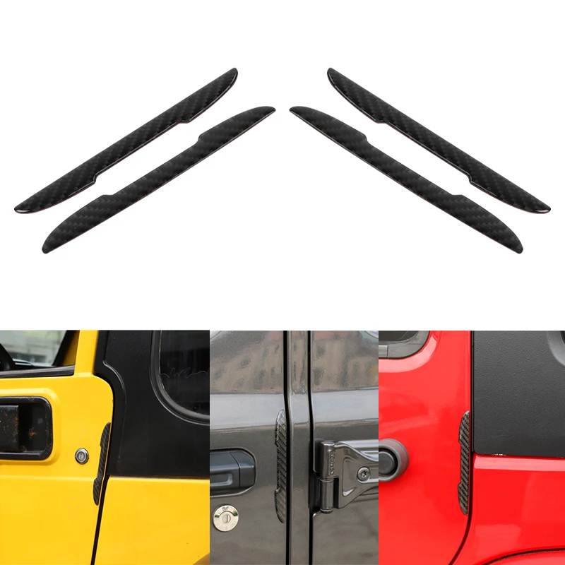 For Jeep Wrangler JL JK TJ Car Door Protector Stickers 4PCS Auto Bumper Strip Protection Anti-collision Accessories | Автомобили и
