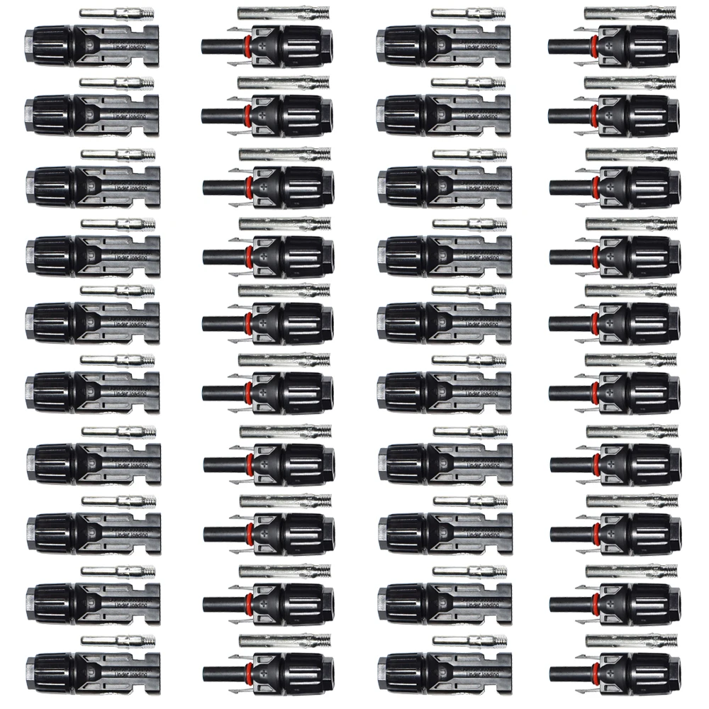 

10 Pairs Solar Connector Male and Female Solar Panel Connector for Solar Cable Suitable Cable Cross Sections 2.5mm2~6.0mm2 IP67