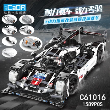 

Cada Technic Series MOC RC Endurance Racing Car Model Kit Building Blocks Remote Control Vehicle Educational Toys for Children