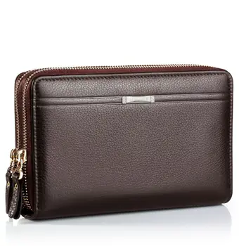 

PU leather Wallet Zipper Multi-card men's clutch bag large capacity bag men's business clutch bag card holder for male