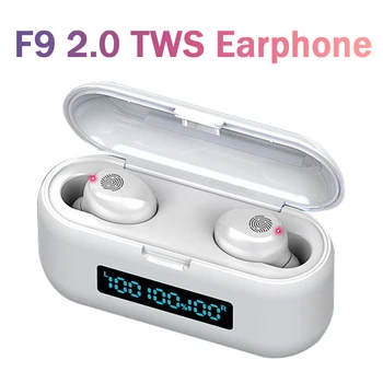 

F9 2.0 TWS Wireless Bluetooth 5.0 Earphones LED 9D Stereo Music Earbuds Sports Waterproof In-Ear Headsets For Smart Phone