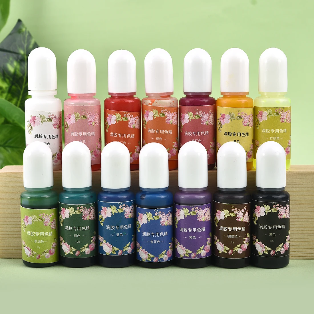 10ml 14 kolorów przezroczysty żywica epoksydowa Pigment płynny barwnik dla DIY biżuteria z żywicy dokonywanie rzemiosło żywiczne dostaw