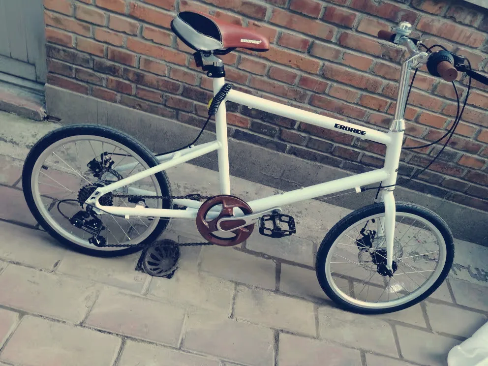 20 Inch Aluminium Fiets Bmx Fiets Met 7 Speed Dubbele Schijfrem Vintage  Retro Leisure Bike Mini Bicicleta|Bicycle| - AliExpress