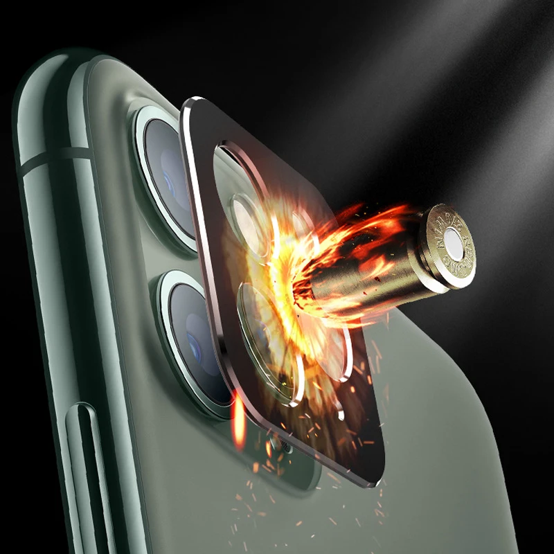 Крышка объектива камеры для iPhone 11 Pro Max XS XR X Чехол металлическое защитное кольцо защита экрана закаленное стекло для iPhone 11 XS X XR