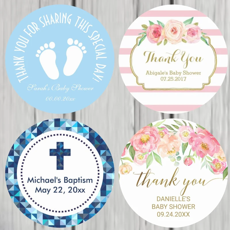 

100 Pieces, 3-7CM, Custom Personalized, Boy, Girl First Communion Stickers, First Holy Communion Favor Labels, Baptism