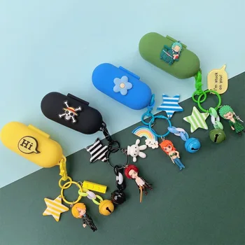 

Cute Silicone Case for Huawei FreeBuds for Honor Flypods Lite Youth Version Earphone Protect Portable Cover Doll Decor Keyring