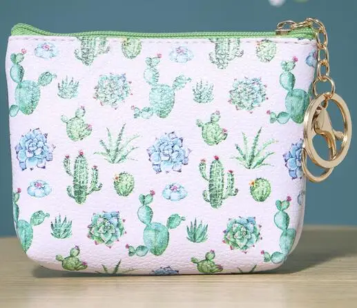hunluncactus Kawaii Totoro Mini Girls Coin Purse Small Light Wallet Slim Women Zipper New Cute Totoro Fox Elephant Cat Owl Coin Purse - Цвет: hunluncactus