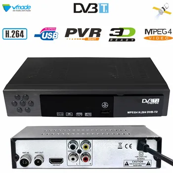 

Vmade DVB-T2 HD Digital Terrestrial Receiver Bandwidth 1080P DVB TV Tuner Receptor Receivable H.264 MPEG-4 Standard set top box