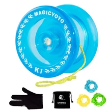 MAGIC yoyo Crystal Blue K1 отзывчивый мяч Йо-Йо, 3 струны+ перчатка+ сумка йо-йо подарок