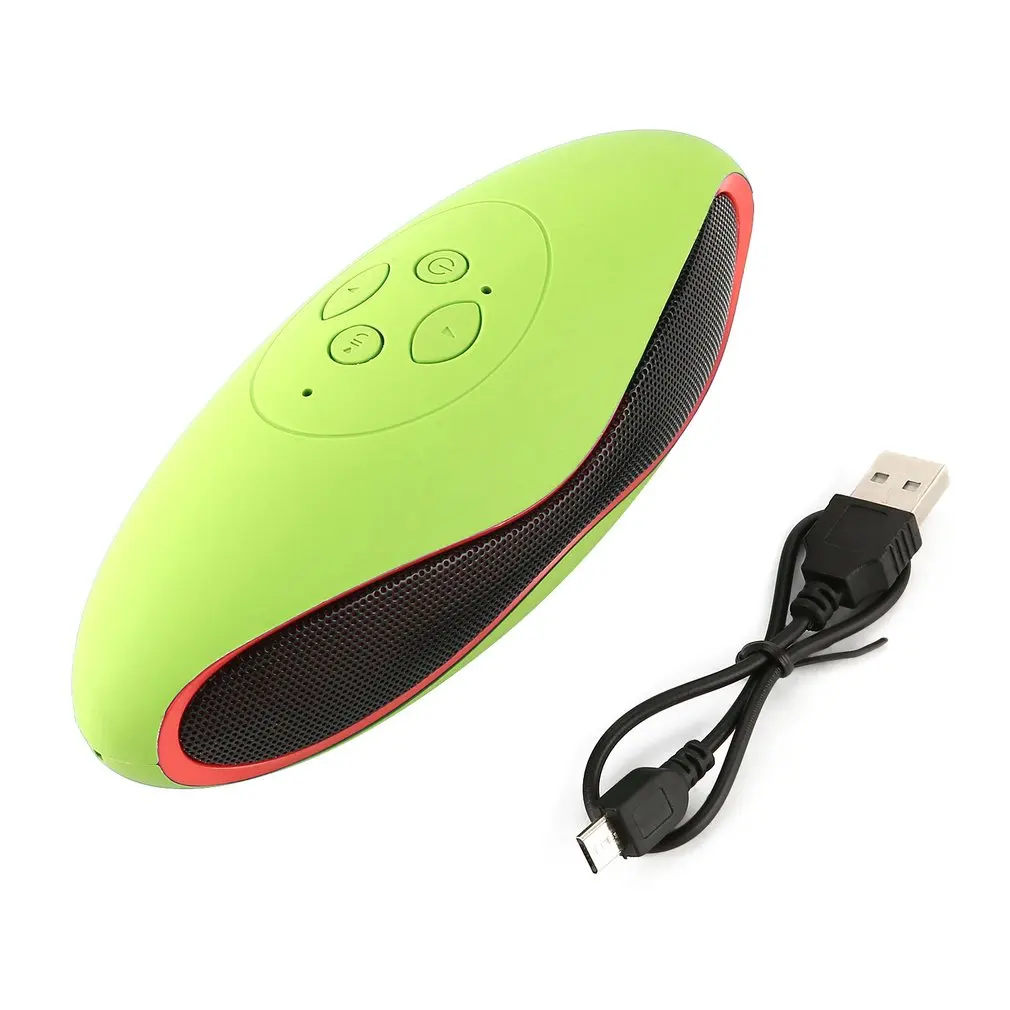 Мини Bluetooth динамик портативный беспроводной динамик звуковая система 3D стерео музыка объемный TF USB супер бас Колонка акустическая новейшая - Цвет: Green