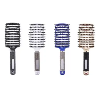 

Hair Scalp Massage Comb Hairbrush Bristle Nylon Women Wet Curly Detangle Hair Brush for Salon Hairdressing Styling Tools