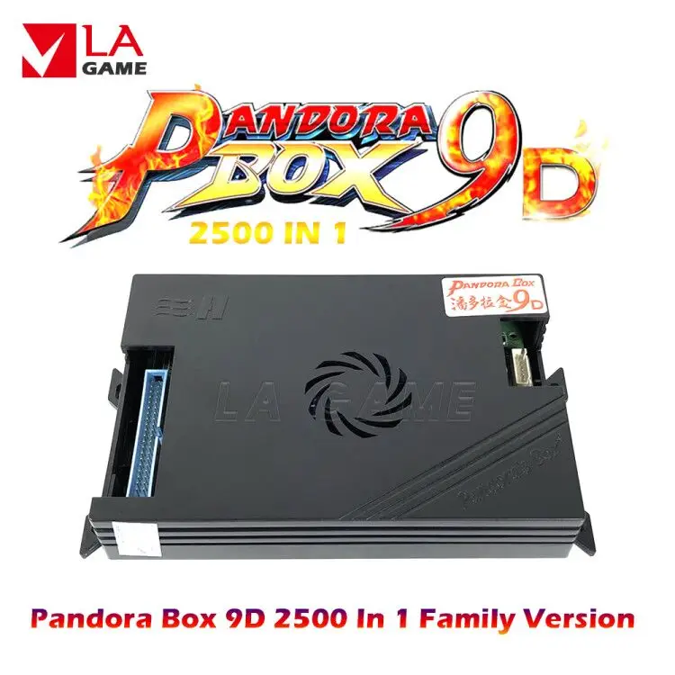 

pandora box 9d kit 2500 games in 1 cabo pandora box 9d family HDMI VGA output family game TV box 3p 4p game