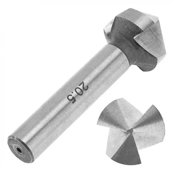 

6x/kit 3 Flute HSS Countersink Chamfer End Mill Drill Bits Cutting CNC Hand Tool