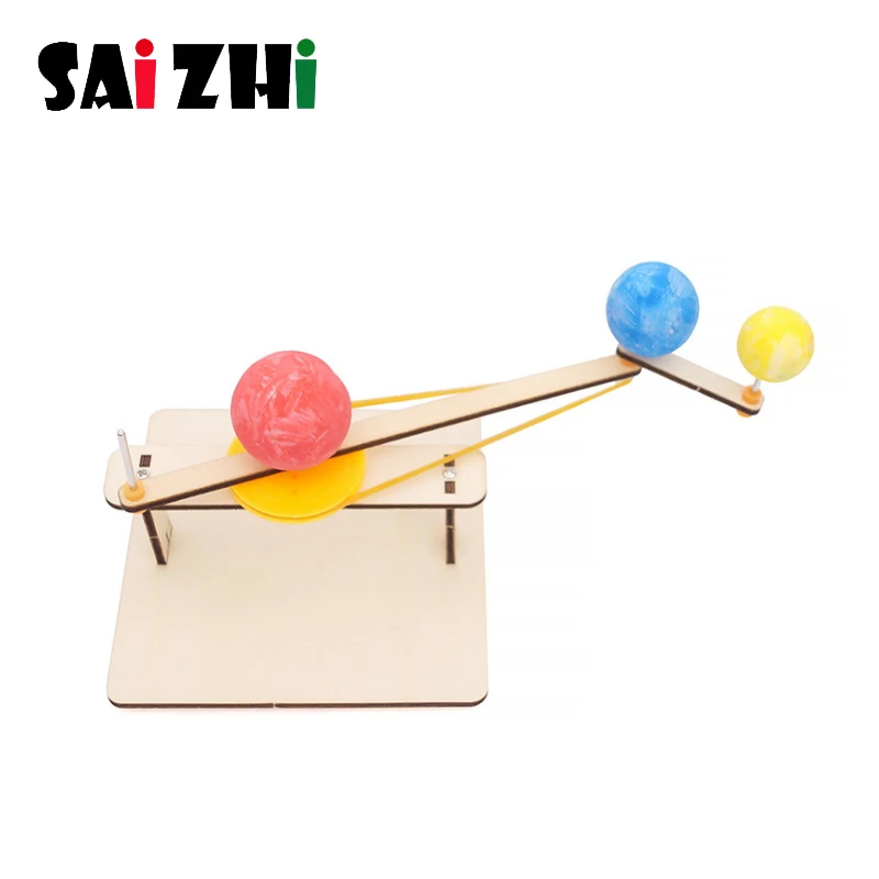 Big Discount  Saizhi Astronomy Gifts Sun Earth Moon Planet Solar System Model DIY Kid Science Geography Toys STEM 