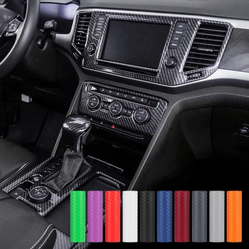 

127 Cm * 10 Cm Flexible 3D Carbon Fiber Sticker Car Decoration Stickers Polymer PVC Auto Parts Car Accessories