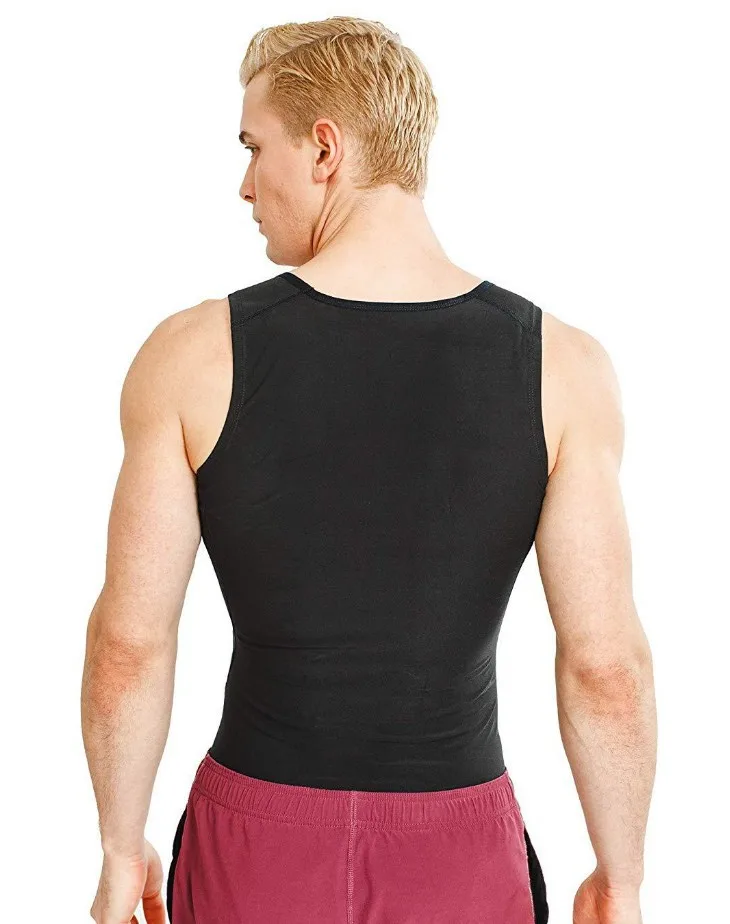 Мужская Интимная одежда тренировочный жилет футболки для занятий спортом термо сауна для похудения костюм Корректирующее белье для похудения неопреновый тренажер для талии