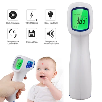 

Baby Thermometer Infrared Digital LCD Body Measurement Forehead Ear Non-Contact Adult Body Fever IR Children Measurement Device