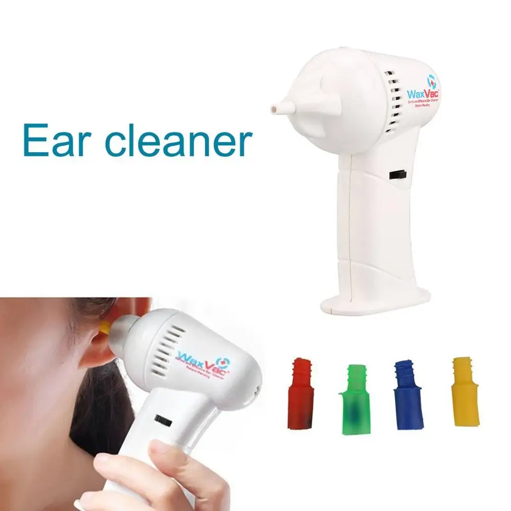 

Portable Size Electronic Ear Vacuum Cleaner Ear Wax Vac Removal Safety Body Health Care with Soft & Safety Head