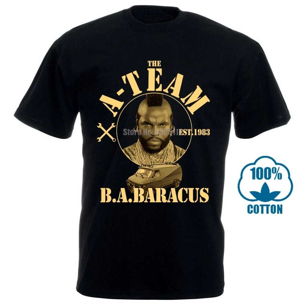 Мужские крутые топы короткий рукав A Team B Premium футболка Fun Tv Serie Mr T Hannibal Murdock Face |