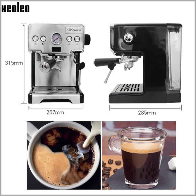 Máquina de café Espresso con bomba semiautomática para el hogar, cafetera  italiana tipo capuchino con burbujas de leche, 15bar, CRM3605 - AliExpress