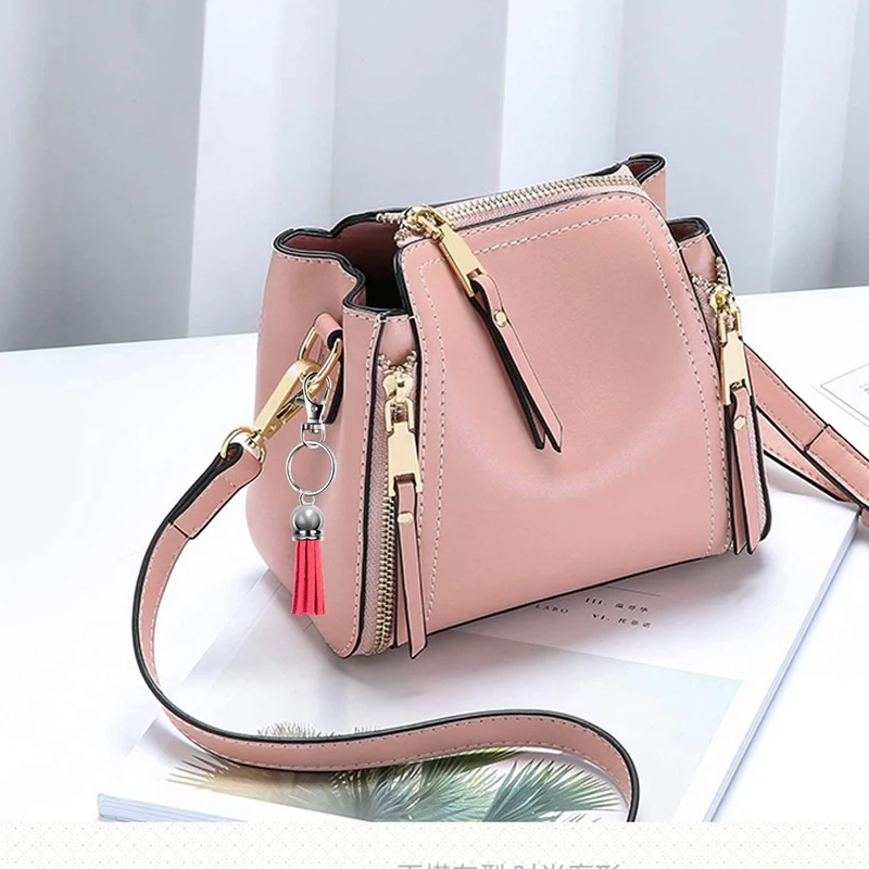 250Pcs/Set Keychain Tassels Bulk Colored Leather Tassel Pendants for DIY Keychain and Craft