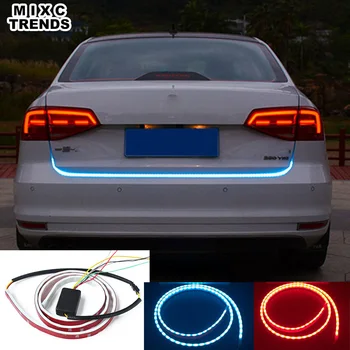 

MIXCTRENDS Red Blue LED Trunk light Strip Rear tail light car-styling braking Turn signal automobiles Flow light for peugeot 307