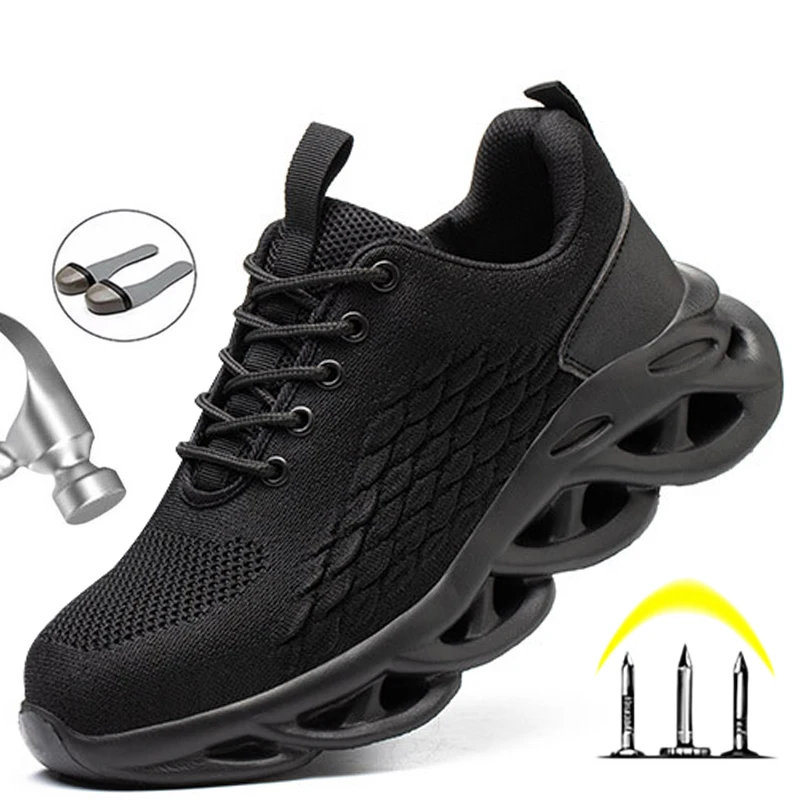 Indestructible Work Safety Boots 2021 New Work Shoes Steel Toe Cap Safety Shoes Men Work Sneakers Male Work Boots Men Footwear