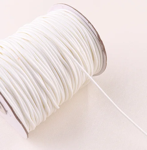 2mm Waxed Cord yellow/pink/white Beading Thread Necklace Rope For Jewelry Making DIY Bracelet Necklace Tools Handmade DIY - Цвет: white 20m