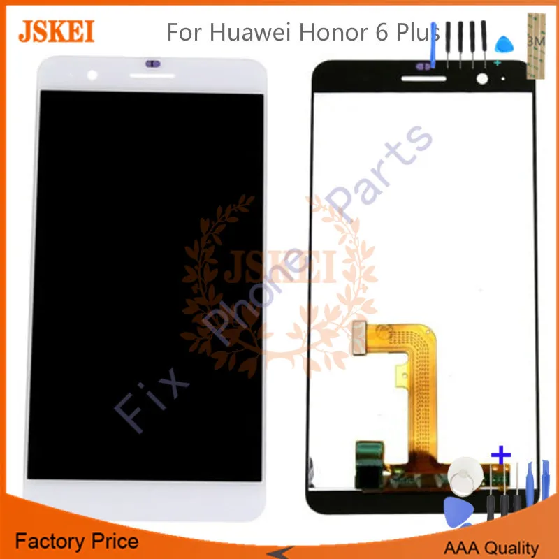 5 дюймов Замена для Huawei Honor 6plus 6p ЖК-дисплей в сборе сенсорный экран дигитайзер