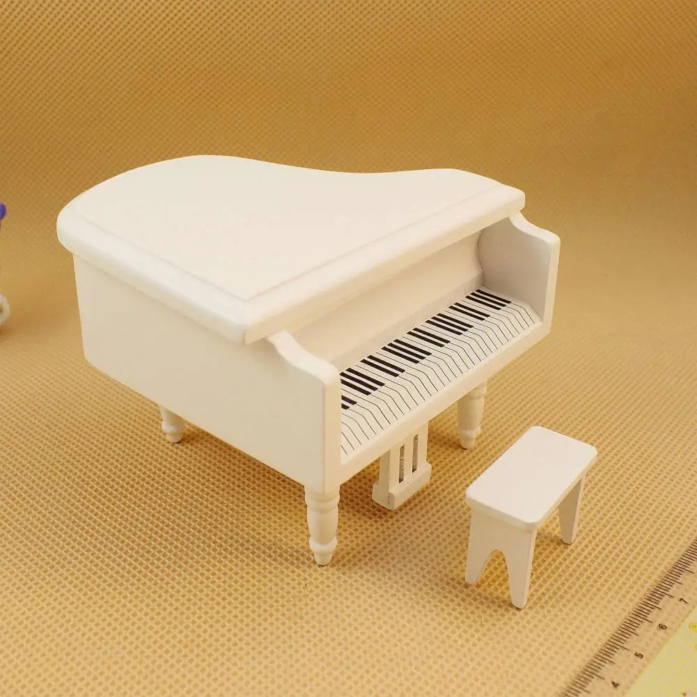 Hobbylane 1:12 деревянная миниатюрная рояль модельная игрушка для кукольного дома цвет случайный