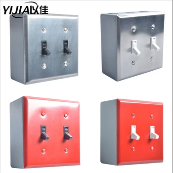 

EU/UK Standard 1Gang2gang3gang 2way light toggle switch,250V 16A wall switch stainless steel panel 86mm*86mm sliver/black/red