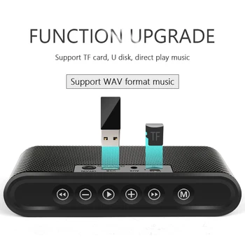 

X6 Bluetooth speaker portable TF card U disk mini wireless speaker rechargeable battery with subwoofer wireless audio