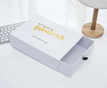 

Custom Print High Quality Jewelry Drawer Gift Packaging Box with Logo,fancy design custom logo kraft paper drawer box ---CP0861