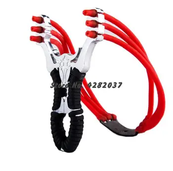 

Best Selling High Quality Outdoor Hunting Shooting Alloy Slingshot Powerful Ejection And Rubber Band Adult Sling Shooting Game