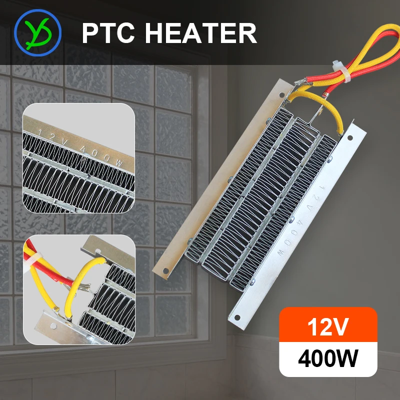 Ptc Ceramic Air Heater 12v 400w Conductive Type Constant Temperature Ceramic  Aluminum - Electric Heaters - AliExpress